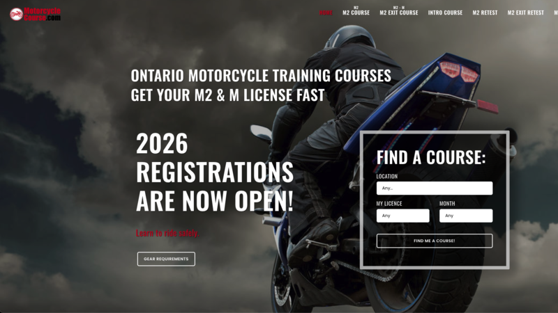 Motorcycle Course website
